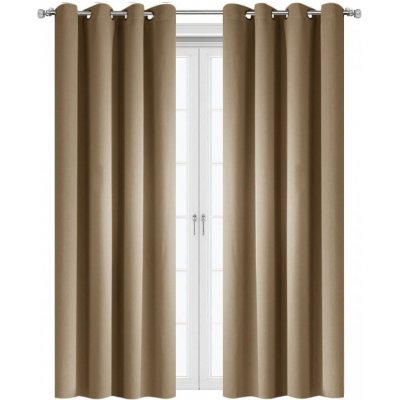 Fliying Zatemňovací závěsy Blackout 100% ZG-1, 140 x 250 cm- béžová/cappuccino – Zbozi.Blesk.cz