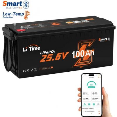 LiTime LiFePO4 baterie 24V 100Ah Xtra Mini BLUETOOTH – Hledejceny.cz