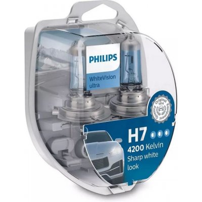 Philips S White Vision ultra sada žárovek 2xH7 PX26d 12V 55W