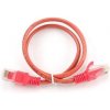 síťový kabel Gembird ETH05217E patch c5e UTP, 0,25m, červený