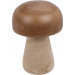 Home Styling Collection Dřevěná figurka houbička, 20 cm hnědá – Hledejceny.cz