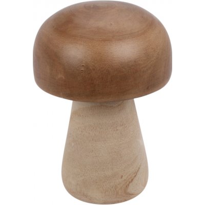 Home Styling Collection Dřevěná figurka houbička, 20 cm hnědá – Hledejceny.cz