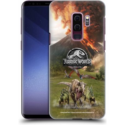 Zadní obal pro mobil Samsung Galaxy S9 PLUS - HEAD CASE - Jurský Svět - Dinosauři sopka (Plastový kryt, obal, pouzdro na mobil Samsung Galaxy S9 PLUS - Jurassic World - Výbuch sopky)