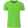 Pánské Tričko James & Nicholson Classic tričko z biobavlny 8008 Limetkově zelená