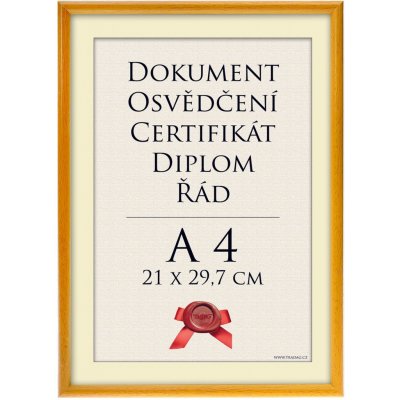 Tradag Rámeček Kros žlutý 21x29,7 - A4 – Zboží Živě