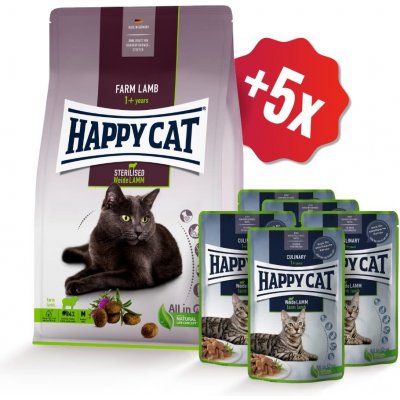 Happy cat Supreme sterilised jehněčí 10 kg – Hledejceny.cz