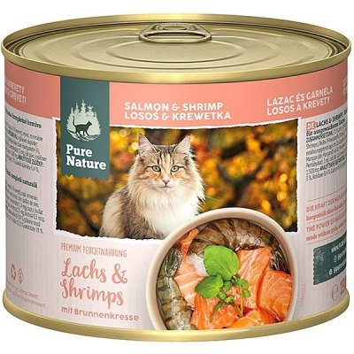 Pure Nature Cat Adult Losos a Krevety 190 g