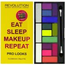 Makeup Revolution Pro Looks Eat Sleep Makeup Repeat paletka očních stínů 3 Looks In 1 Palette 13 g