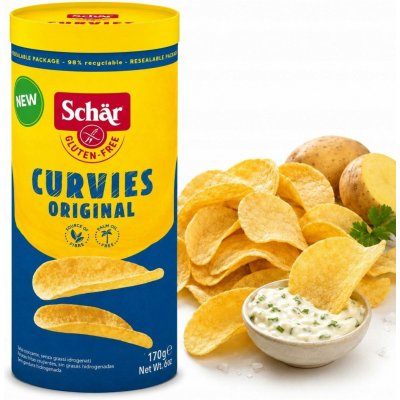 Schär Curvies Original křupavé chipsy bez lepku 170 g – Sleviste.cz