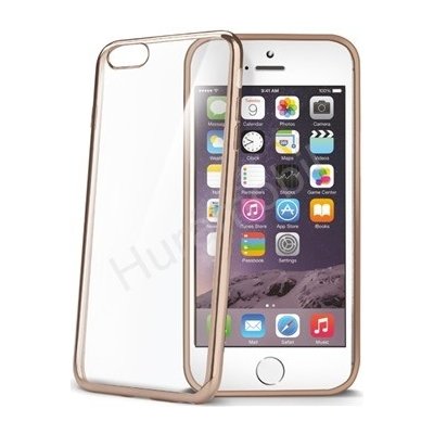 Pouzdro Celly Laser TPU Apple iPhone 6/6S zlaté – Zboží Mobilmania