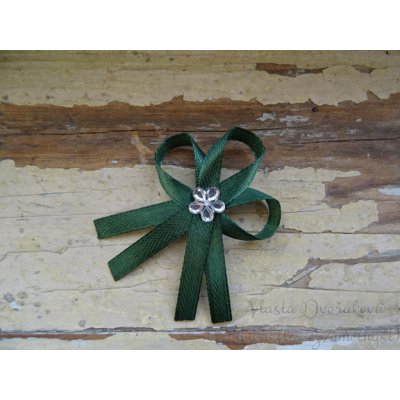 Svatební vývazek - zelená tmavá 128 – Hledejceny.cz