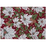 SCANquilt prostírání MOTIV vánoční hvězda červenobílá 30x45cm – Sleviste.cz