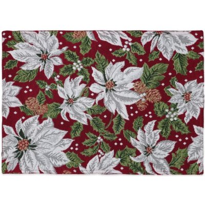 SCANquilt prostírání MOTIV vánoční hvězda červenobílá 30x45cm – Sleviste.cz