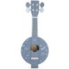 Dětská hudební hračka a nástroj Label Label dřevěné Banjo modrá
