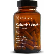 Herbavia Kurkuma piperin bylinný extrakt 60 kapslí
