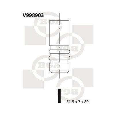 Výfukový ventil BGA V998903 – Zboží Mobilmania