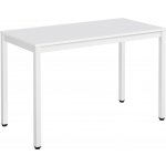 Textilomanie TESSA Bílý jídelní stůl s bílou deskou 120 x 60 cm – Sleviste.cz