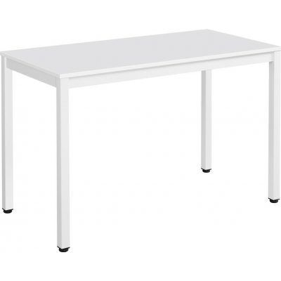 Textilomanie TESSA Bílý jídelní stůl s bílou deskou 120 x 60 cm – Sleviste.cz