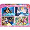 Puzzle EDUCA Disney Princezny a padouši 4v1 50,80,100,150 dílků