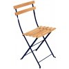Zahradní židle a křeslo Fermob Skládací židle BISTRO NATURAL Deep Blue