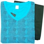 C lemon HA 8819 pánské pyžamo s dlouhé tyrkysové – Zboží Dáma