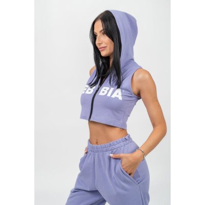 Nebbia Crop mikina bez rukávů MUSCLE MOMMY 258 – Zboží Mobilmania