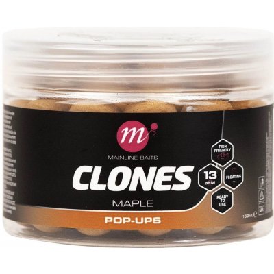 Mainline Plovoucí Boilies Clones Pop Ups 150ml 13mm Maple – Zboží Mobilmania