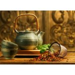 WEBLUX 5535298 Samolepka fólie Asian herb tea on an old rustic table Asijské bylinné čaje na starém rustikálním stolku rozměry 200 x 144 cm – Hledejceny.cz