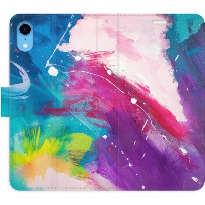 Pouzdro iSaprio Flip s kapsičkami na karty - Abstract Paint 05 Apple iPhone XR – Zbozi.Blesk.cz