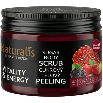 Naturalis Naturalis cukrový tělový peeling vitality & energy 250 g – Hledejceny.cz
