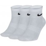 Nike ponožky Everyday Lightweight Ankle 100WhiteBlack 3 pack – Zboží Dáma