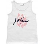 Winkiki Kids Wear dívčí tílko JeT'aime bílá – Hledejceny.cz