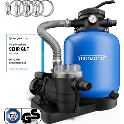 Monzana AQUA Písková filtrace s předfiltrem, 13 200 l/h, 106835 – Zbozi.Blesk.cz