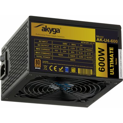 Akyga Ultimate Series 600W AK-U4-600 – Hledejceny.cz