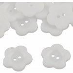 Knoflík plastový 23mm květ bílý – Zboží Mobilmania