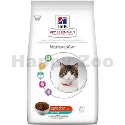 Hill's Fel.Dry VE Young Adult Neutered Tuna 1,5 kg – Zboží Mobilmania