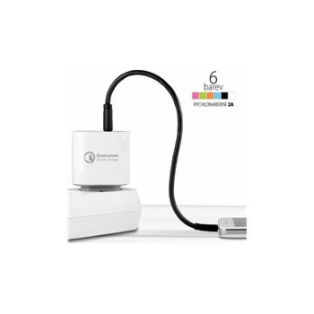 Axagon BUMM-AM05QG Micro USB, 2A, 0,5m, zelený