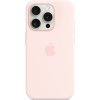 Pouzdro a kryt na mobilní telefon Apple Apple silikonový s MagSafe na iPhone 15 Pro světle růžový MT1F3ZM/A