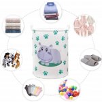 SIPO Koš uzavíratelný bavlna Hipo Paws ecru 43 L – Hledejceny.cz