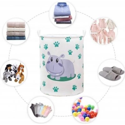 SIPO Koš uzavíratelný bavlna Hipo Paws ecru 43 L – Hledejceny.cz