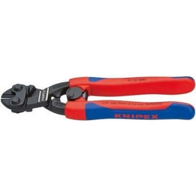 KNIPEX CoBolt - Štípací kleště boční silové - 200mm, dvousložková rukojeť, otvírací pružina, na čepy, hřebíky, nýty do Ø 5.2mm (7112200) – Zboží Mobilmania