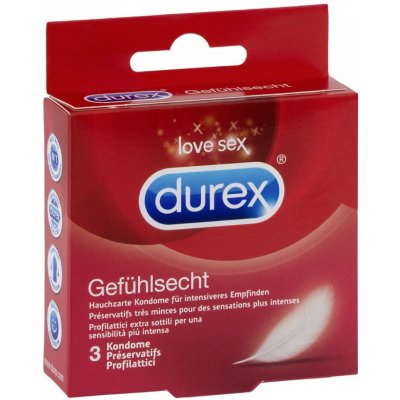 Durex Feel Thin 3 ks – Zboží Mobilmania