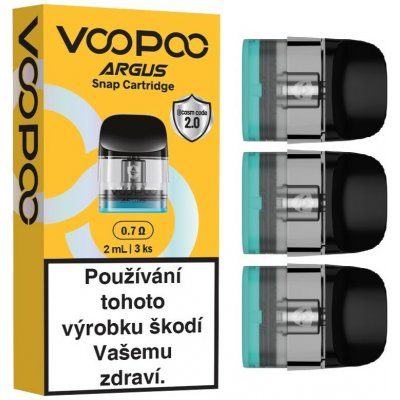 VooPoo Argus Snap cartridge 0,7ohm 3 ks – Hledejceny.cz