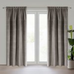 EUROFIRANY ZATEMŇOVACÍ ZÁVĚS NA PÁSCE MILO 140X300 CM ŠEDÁ – Sleviste.cz