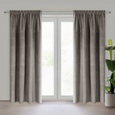 EUROFIRANY ZATEMŇOVACÍ ZÁVĚS NA PÁSCE MILO 140X300 CM ŠEDÁ – Sleviste.cz