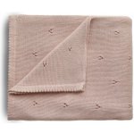 Mushie Pletená dětská deka dierkovaná Blush – Hledejceny.cz