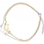 Linda's Jewelry Náramek na nohu delfíni chirurgická ocel INR235 – Zboží Dáma