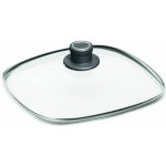 Woll skleněná poklice čtvercová 28x28cm z bezpečnostního skla – Zboží Mobilmania