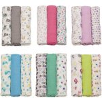 BABYONO Mušelínové 70 x 70 Fialové s hvězdičkami 3 ks – Sleviste.cz