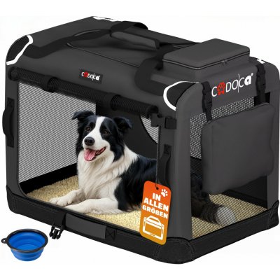 Cadoca 109441 Přepravní box pro psy XL 82 x 58 x 58 cm antracit – Hledejceny.cz